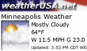 Click for Forecast for Minneapolis, Minnesota from weatherUSA.net